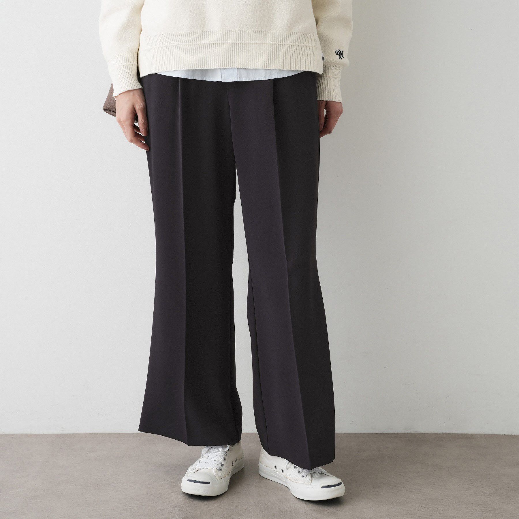 Dessin「【洗える】マットドレープニーハイフレアパンツ」|その他|