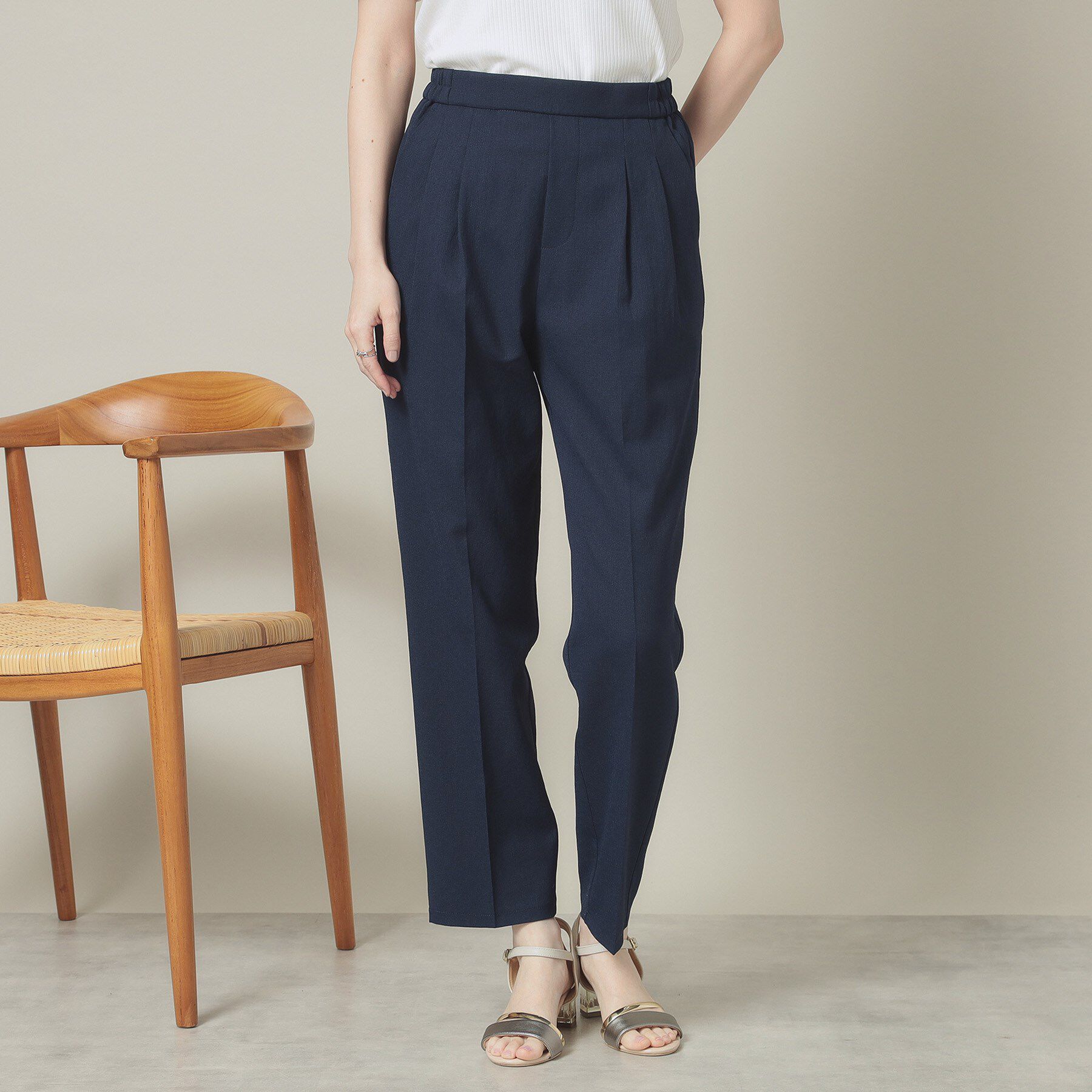 ITS&rsquo;DEMO「【手洗い可】麻調メッシュパンツ」|その他|