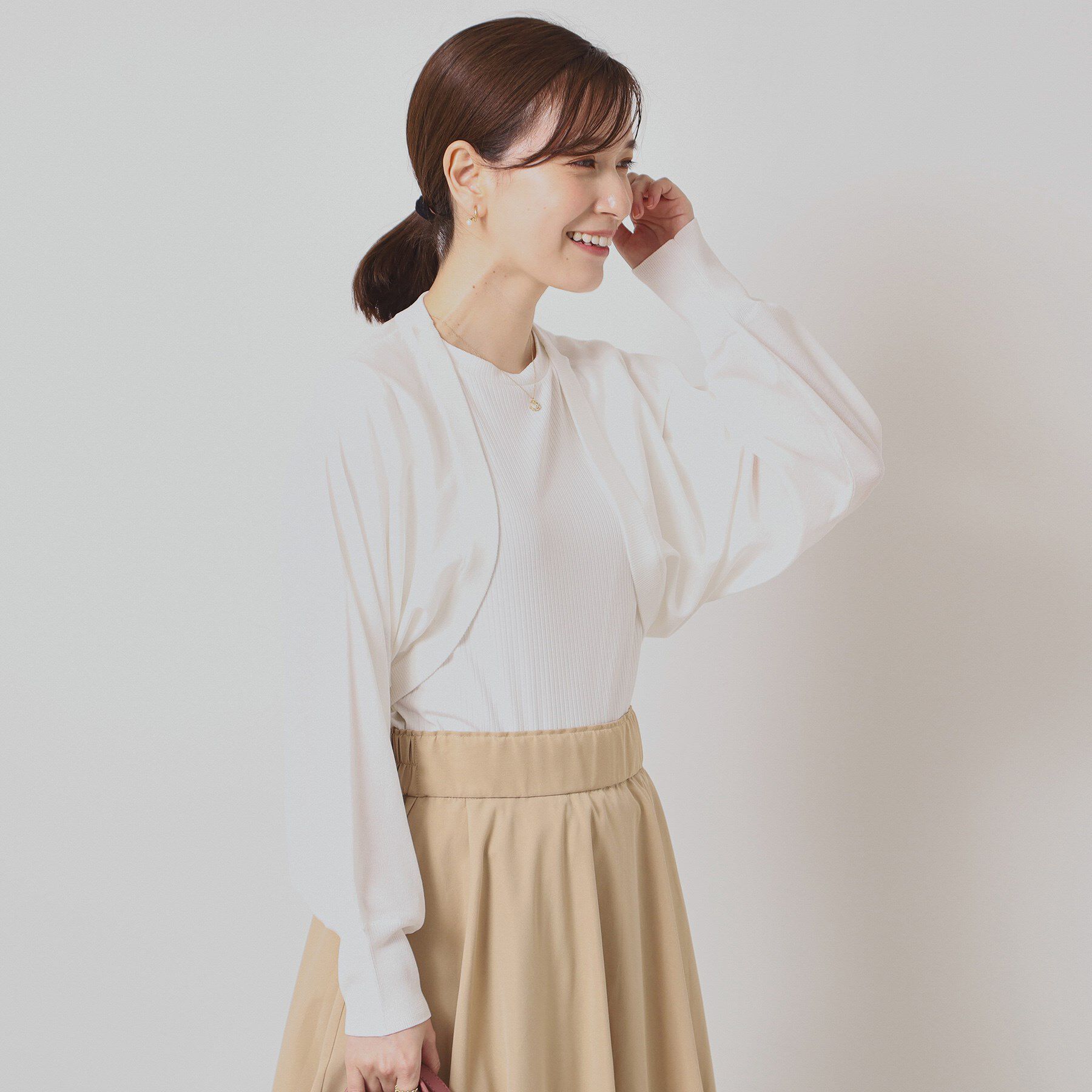 ITS&rsquo;DEMO「【UV／接触冷感／毛玉防止／手洗い可】ニットボレロ」|カーディガン|