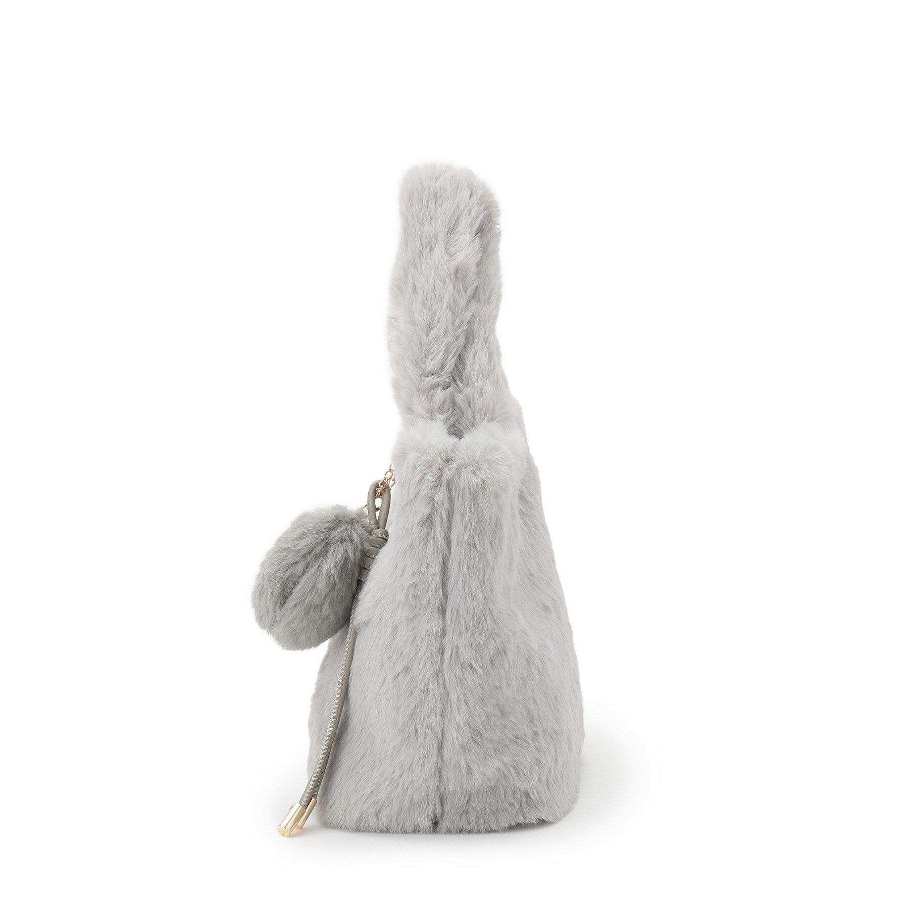 ITS&rsquo;DEMO「チャーム付きフェイクファートート」|トートバッグ|