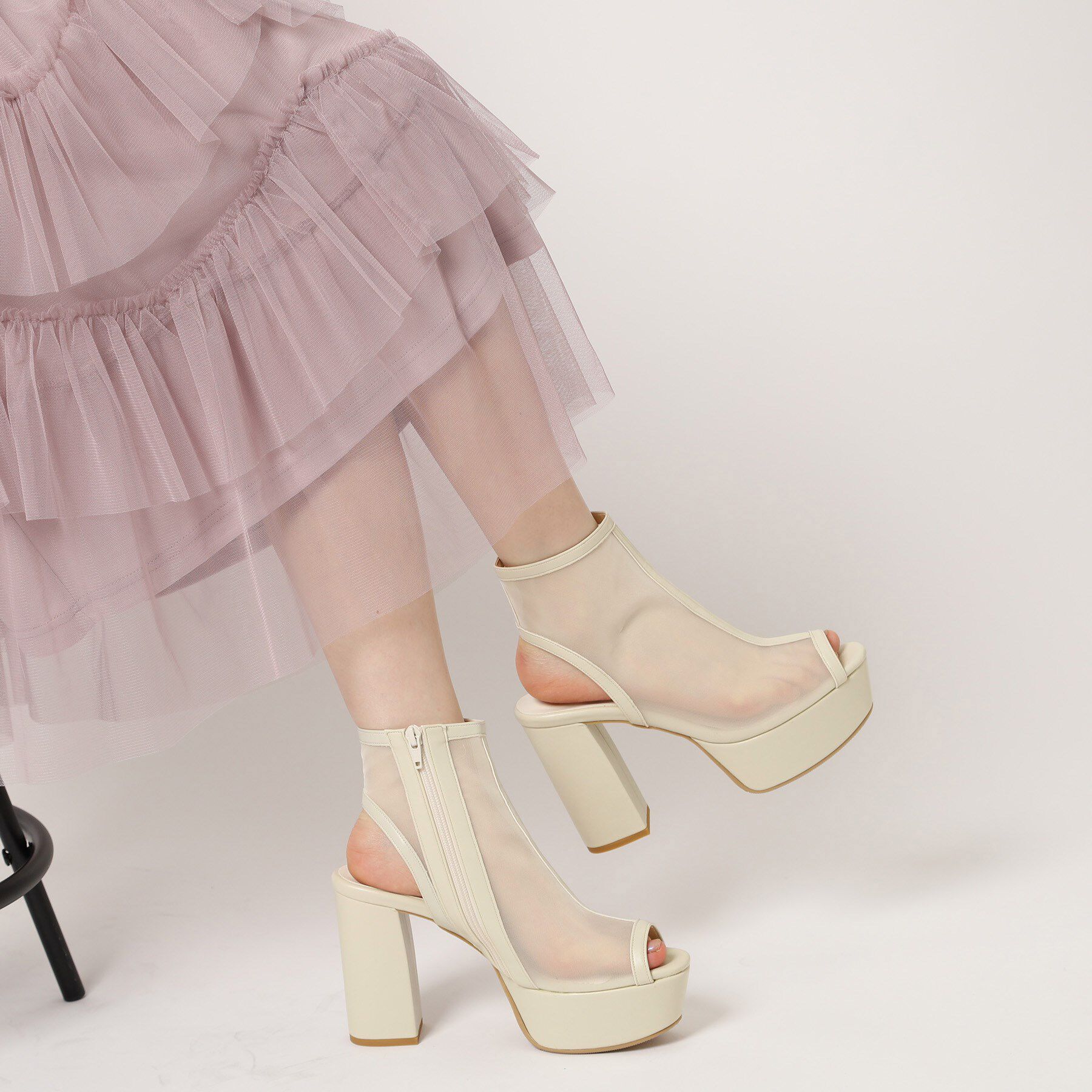 ESPERANZA「厚底ラク盛りブーツヒールサンダル」|ショートブーツ|