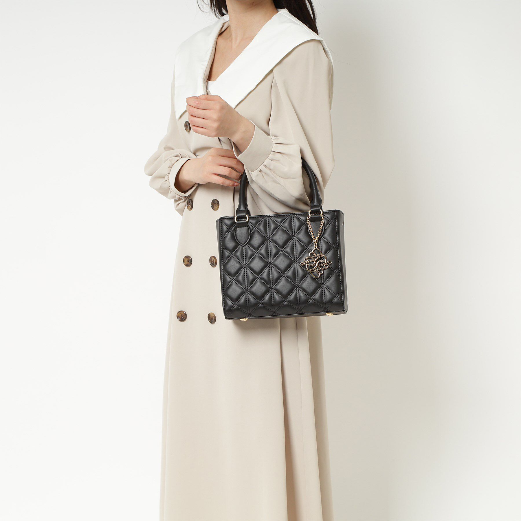 Ober Tashe「キルティング2WAYトートバッグ」|トートバッグ|