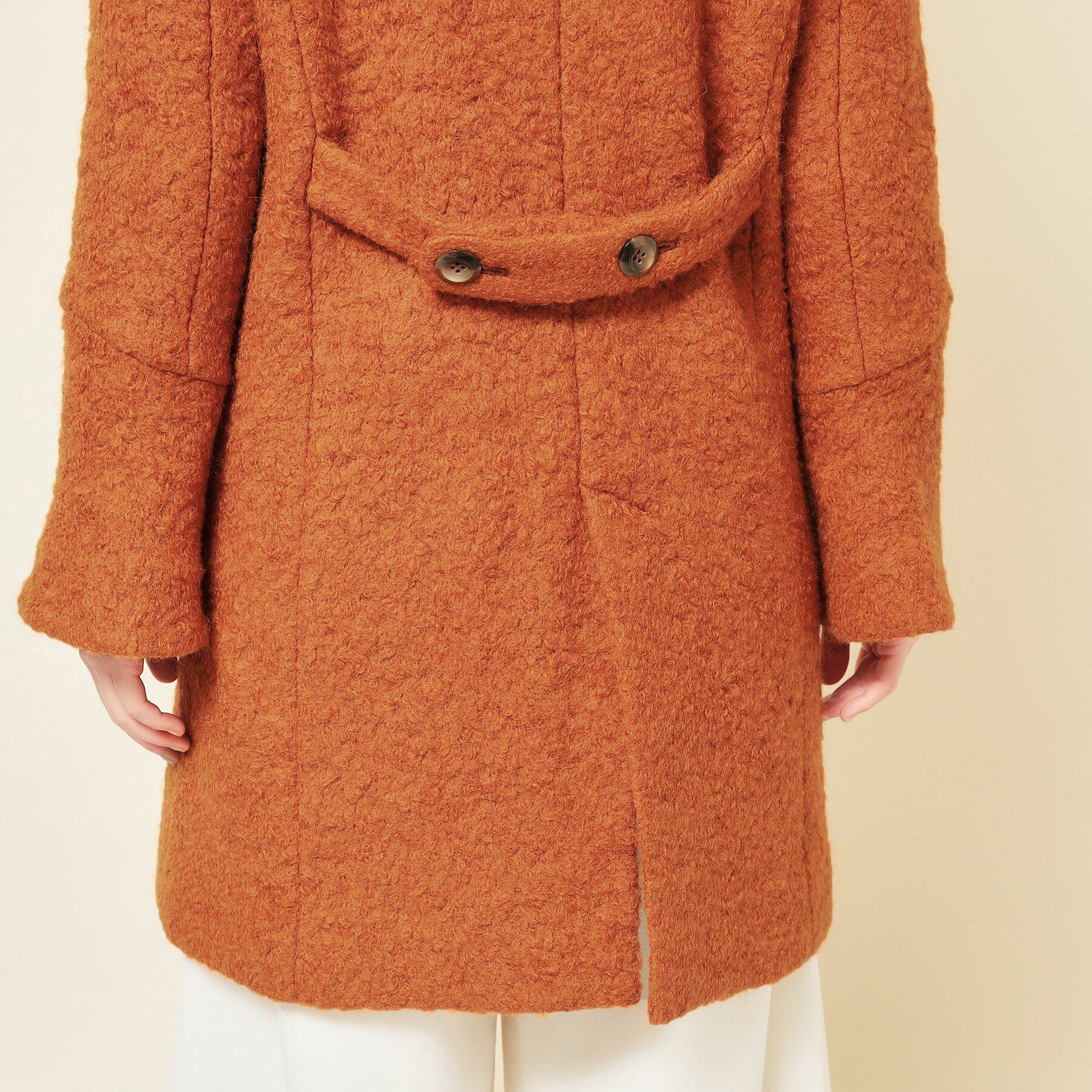 SunaUna「【COLLECTION LINE】ブークレーコート」|チェスターコート|