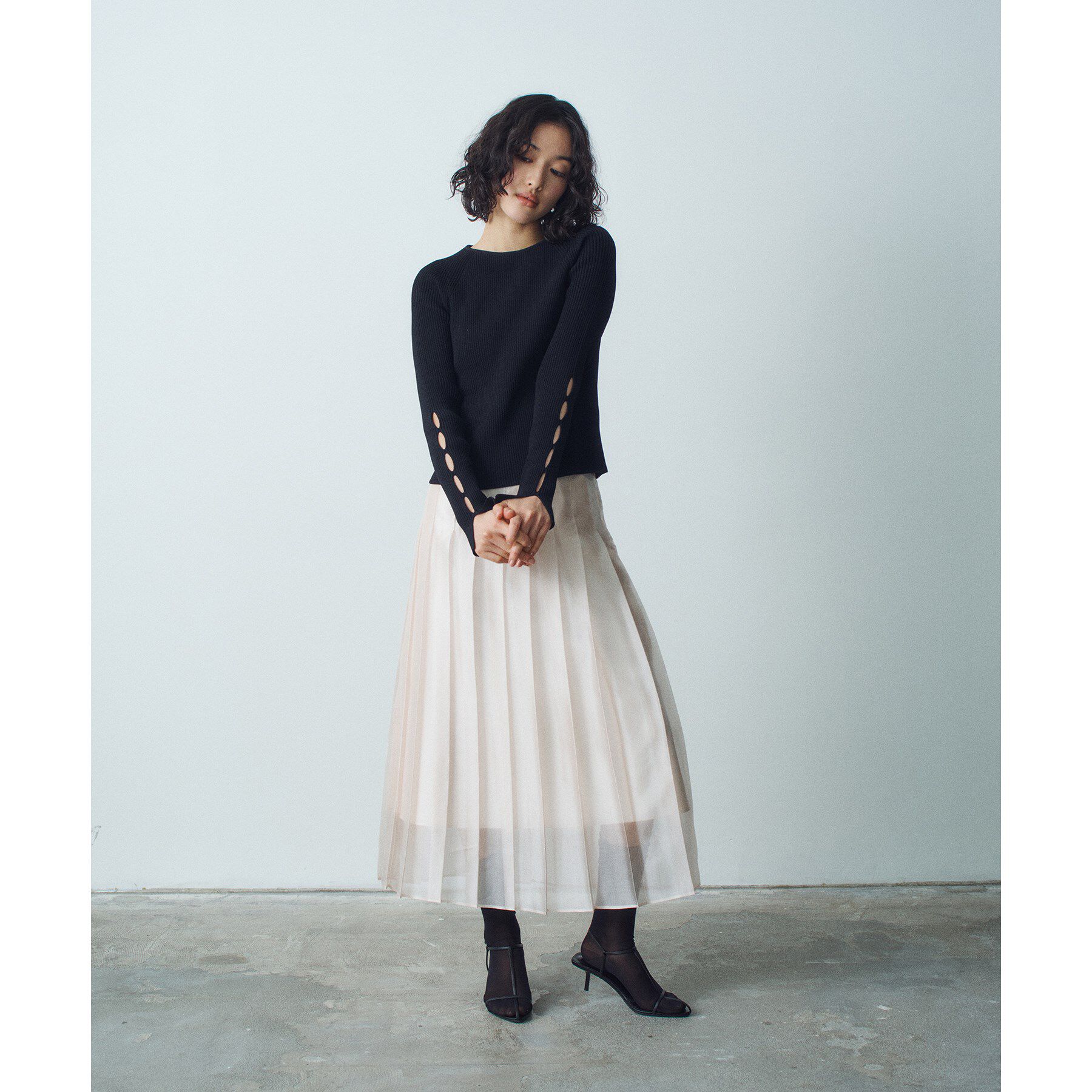 CODE A「hole sleeve knit」|ニット・セーター|
