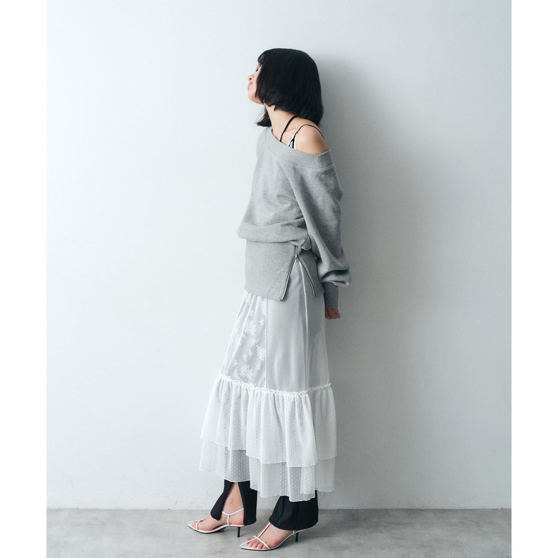 CODE A「off－shoulder sweat」|パーカー|