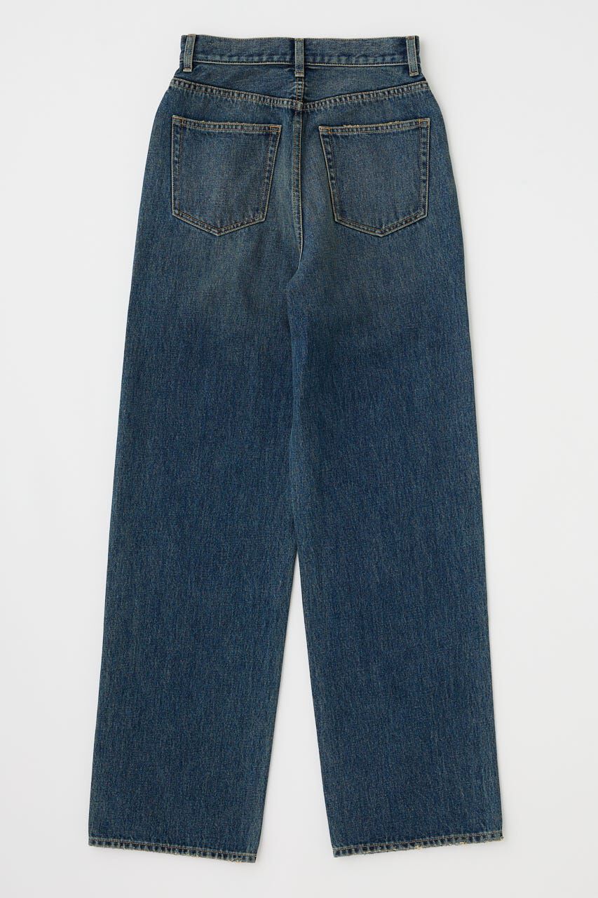 MOUSSY「CUT OUT LOOSE ストレートデニム」|デニム|