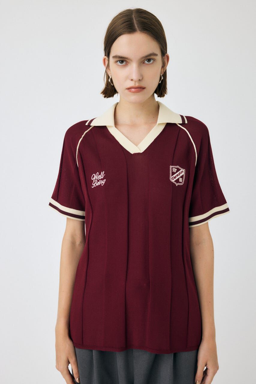 MOUSSY「H/S KNIT GAME シャツ」|ニット・セーター|