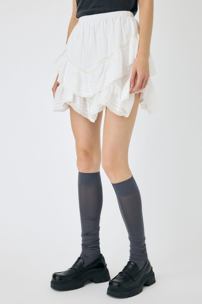 MOUSSY「DRAPE LACE MINI スカート」|スカート|