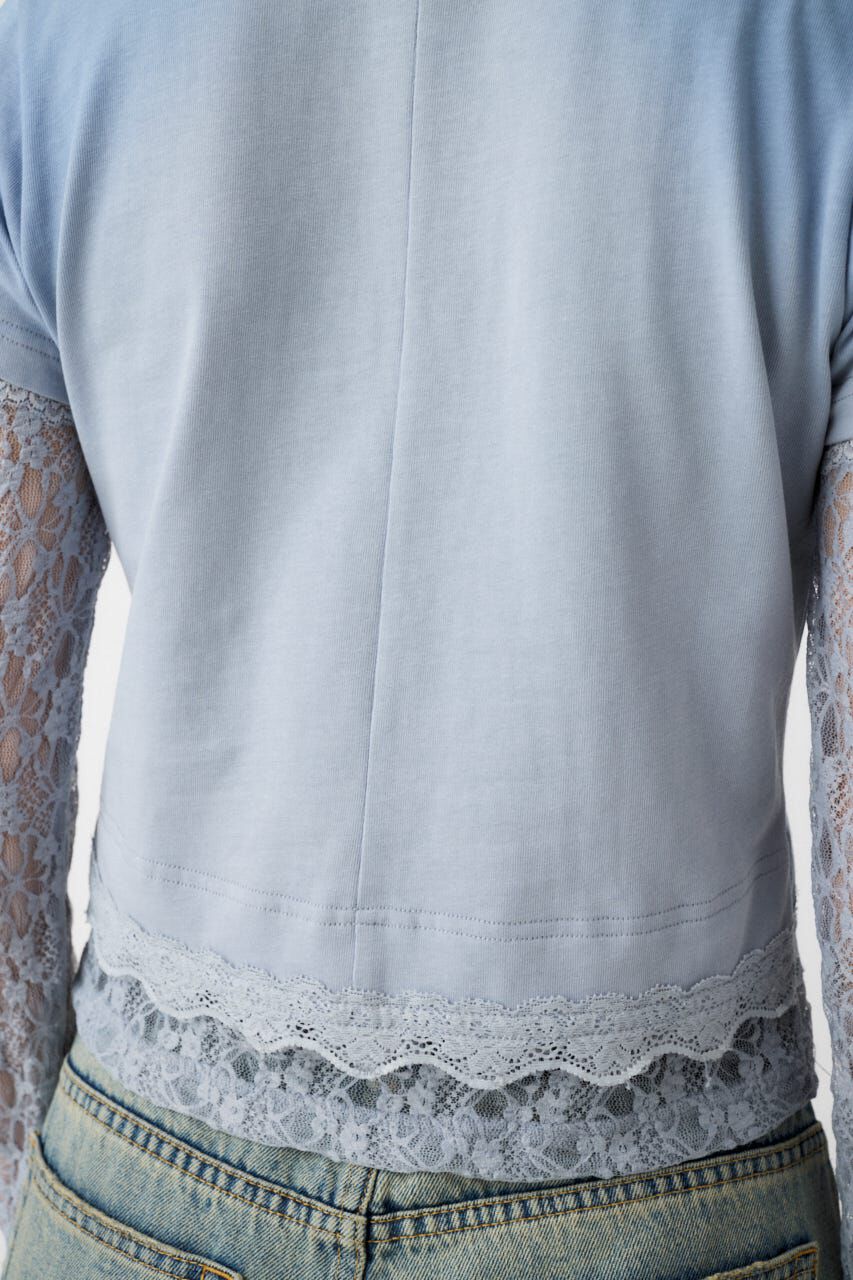 MOUSSY「LACE LAYER TEE」|Tシャツ・カットソー|
