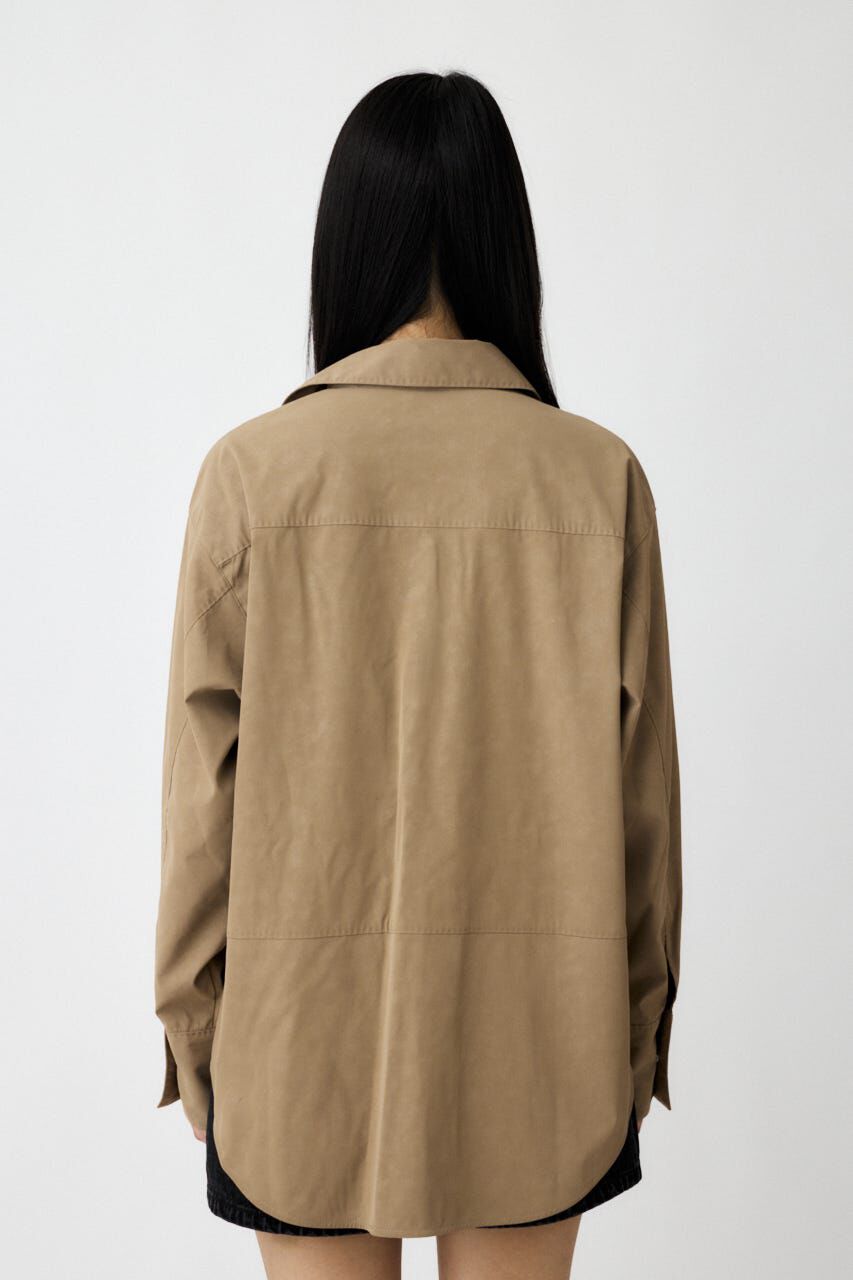 MOUSSY「F/LEATHER シャツ」|シャツ・ブラウス|