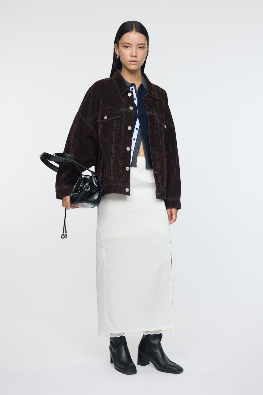 MOUSSY「OVERSIZED CORDUROY ジャケット」|デニムジャケット|