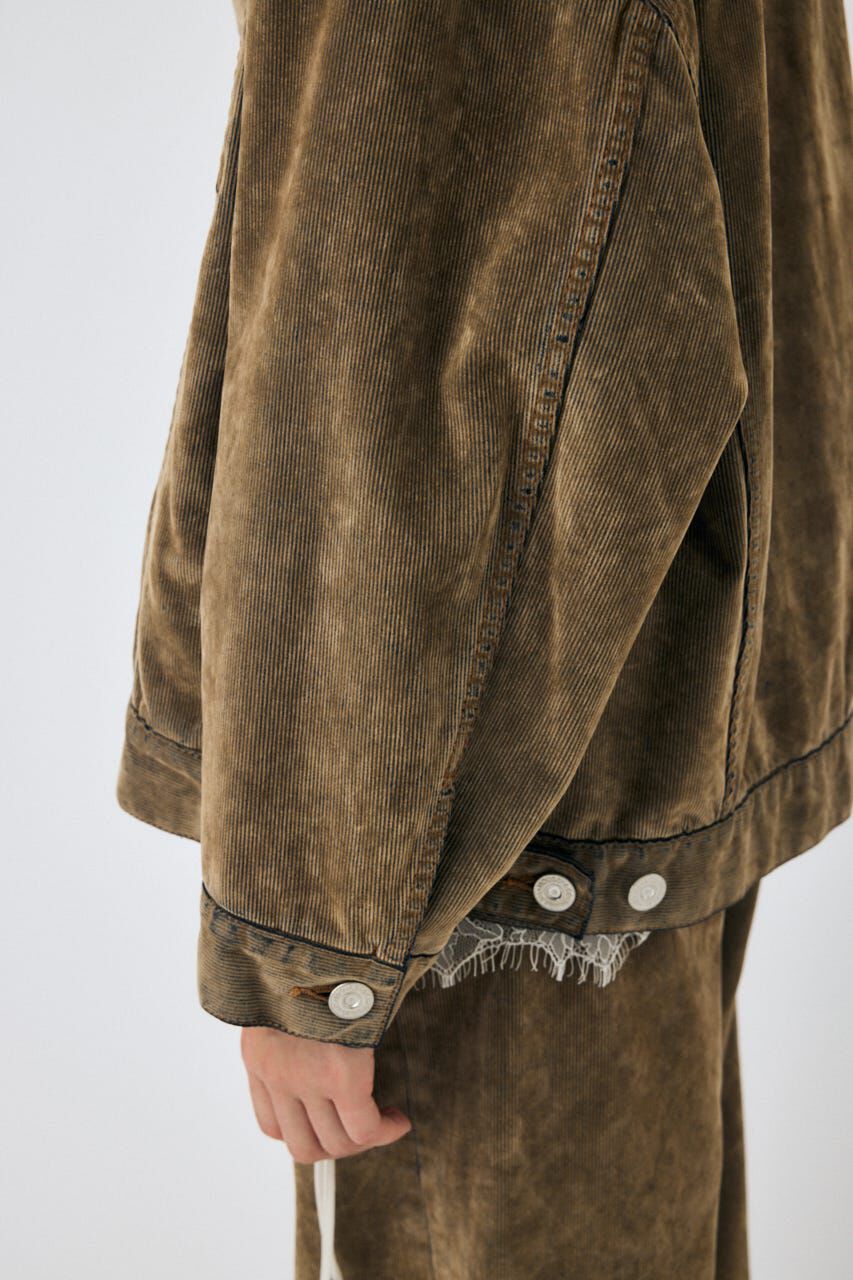 MOUSSY「OVERSIZED CORDUROY ジャケット」|デニムジャケット|