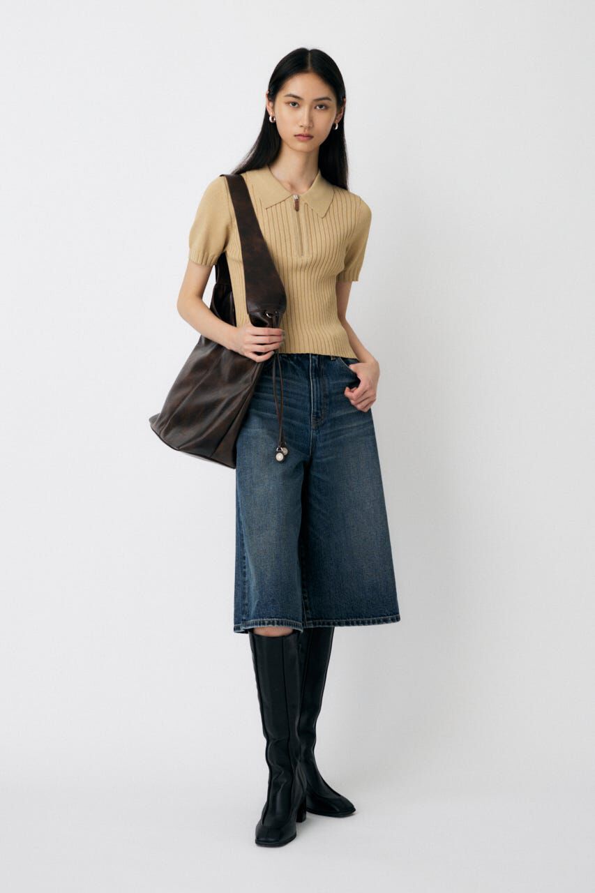 MOUSSY「KNEE LENGTH BERMUDA パンツ」|デニム|