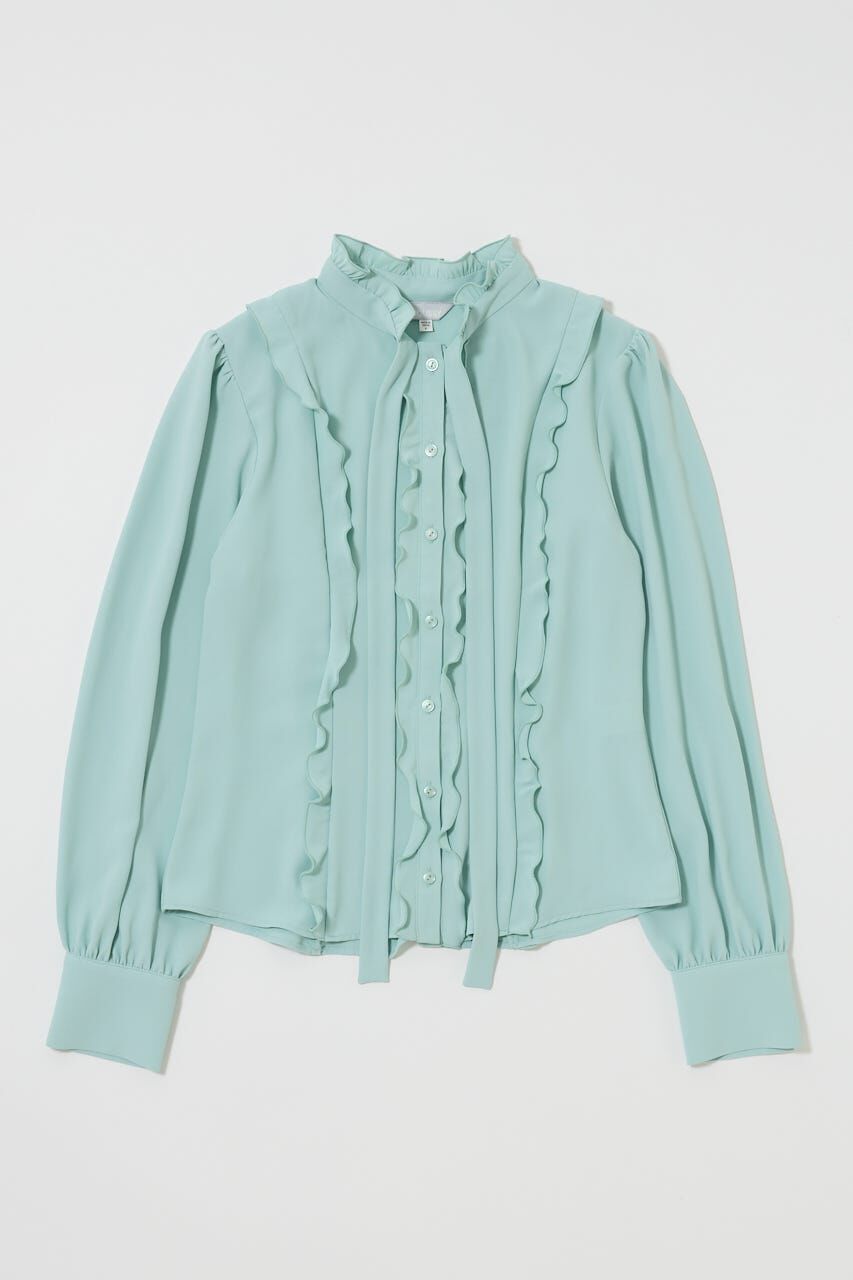 MOUSSY「GEORGETTE RUFFLES ブラウス」|シャツ・ブラウス|