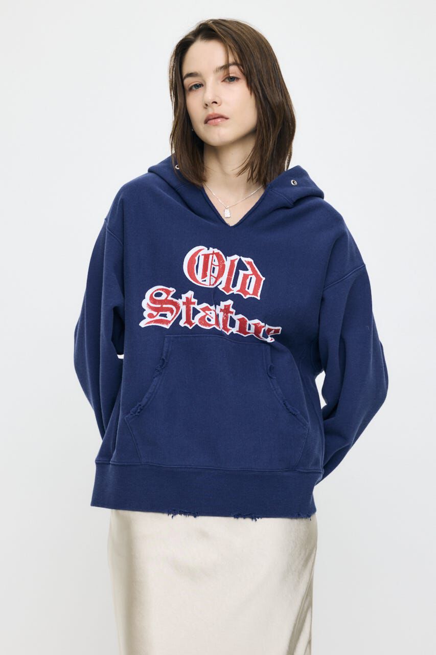 MOUSSY「OLD BIG HOODIE SWEAT プルオーバー」|パーカー|BLU