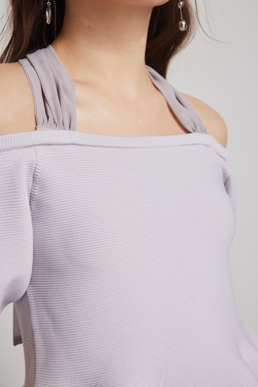 rienda「メニーWAYペプラムKnit TOP」|ニット・セーター|