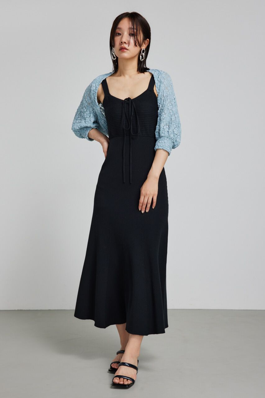 rienda「バンピーレースカーデ」|カーディガン|