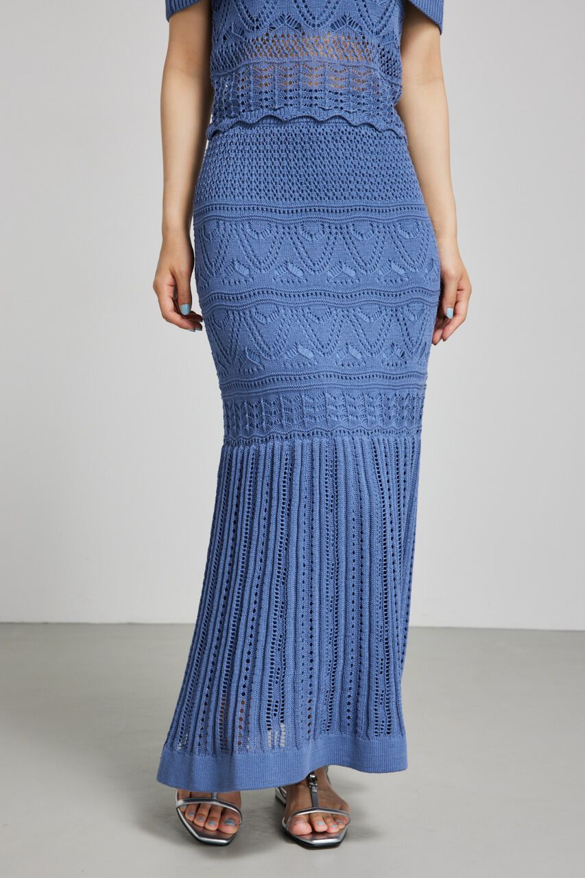 rienda「クロシェマーメイドニットスカート」|スカート|