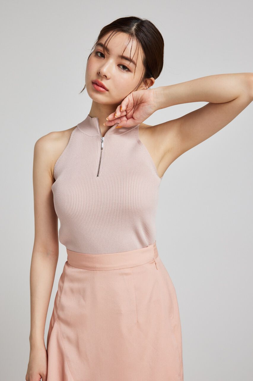 rienda「2WAYチェーンネックアメスリニットトップス」|タンクトップ|