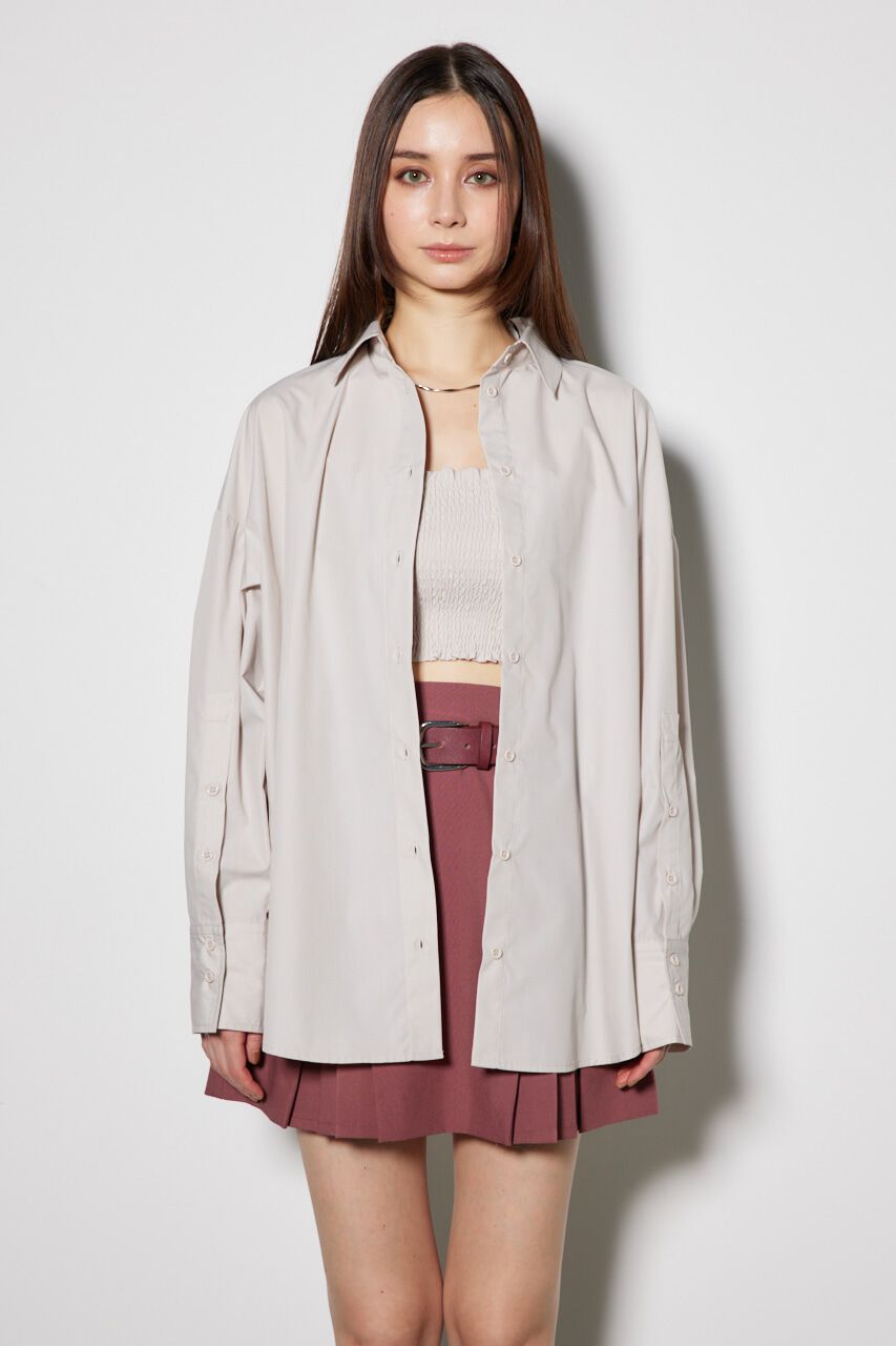 rienda「シャーリングベアセットシャツ」|シャツ・ブラウス|