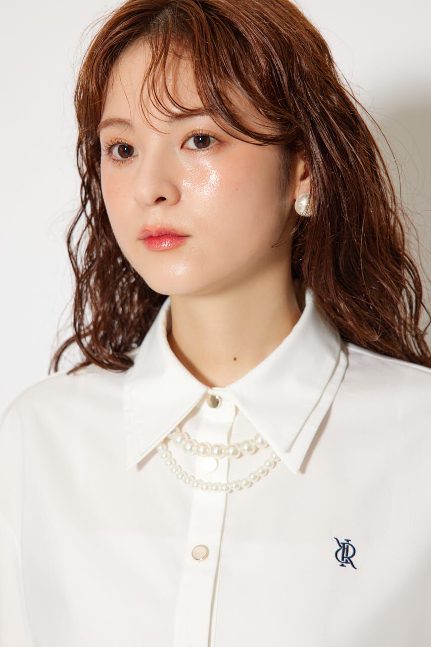 rienda「パールチェーンシャツ」|シャツ・ブラウス|