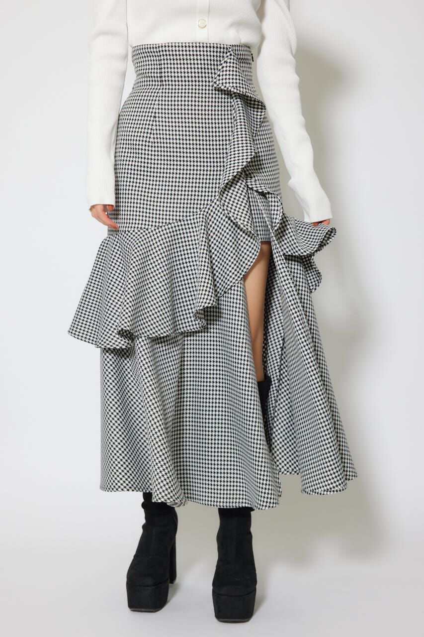 rienda「フリルスリットハイウエストスコートショートパンツ」|その他|