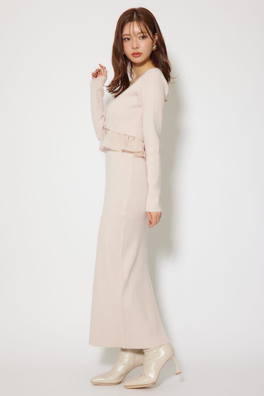 rienda「ペプラムカーデセットキャミワンピース」|ワンピース|