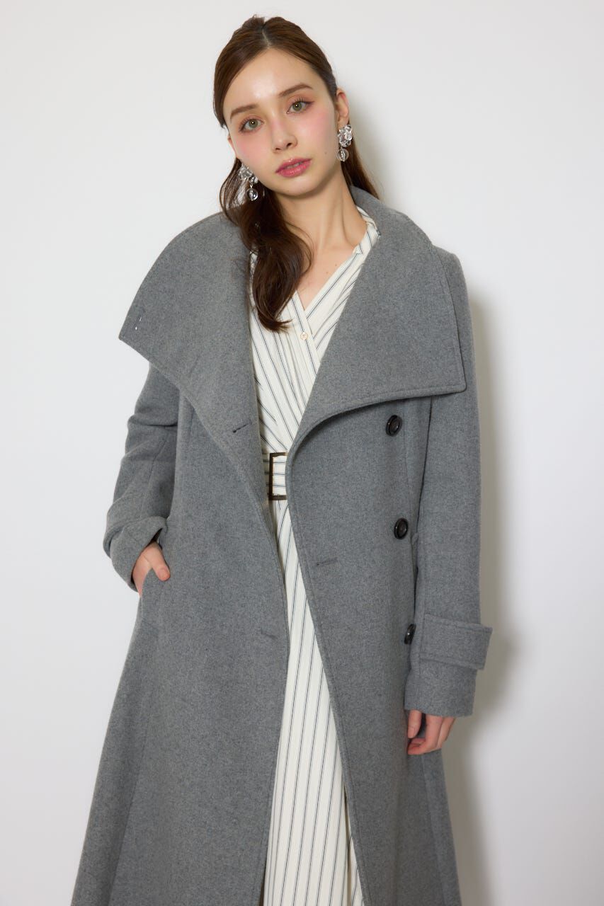 rienda「25オーバーネックシンデレララインコート」|その他|