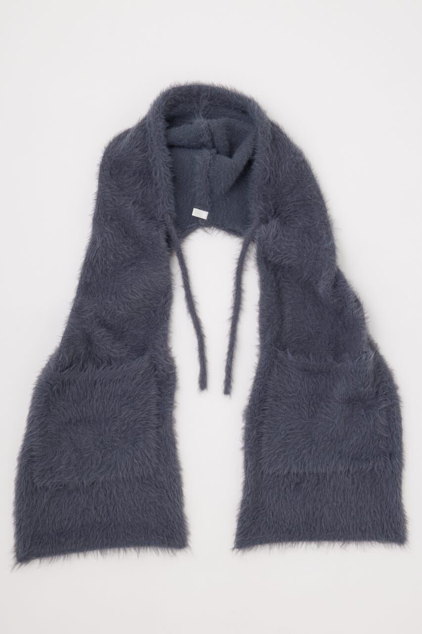 rienda「フード付きシャギーストール」|その他|