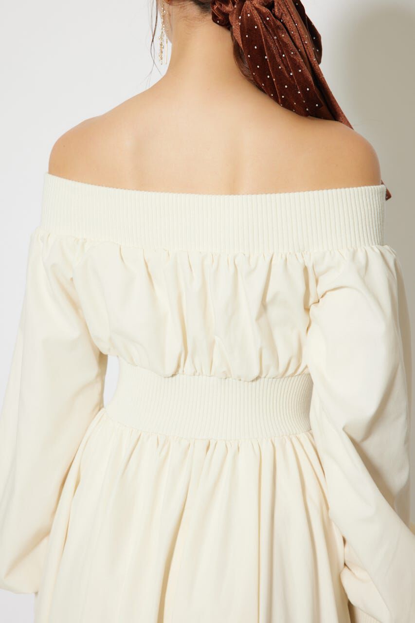 rienda「MA-1オフショルロングスリーブワンピース」|ワンピース|