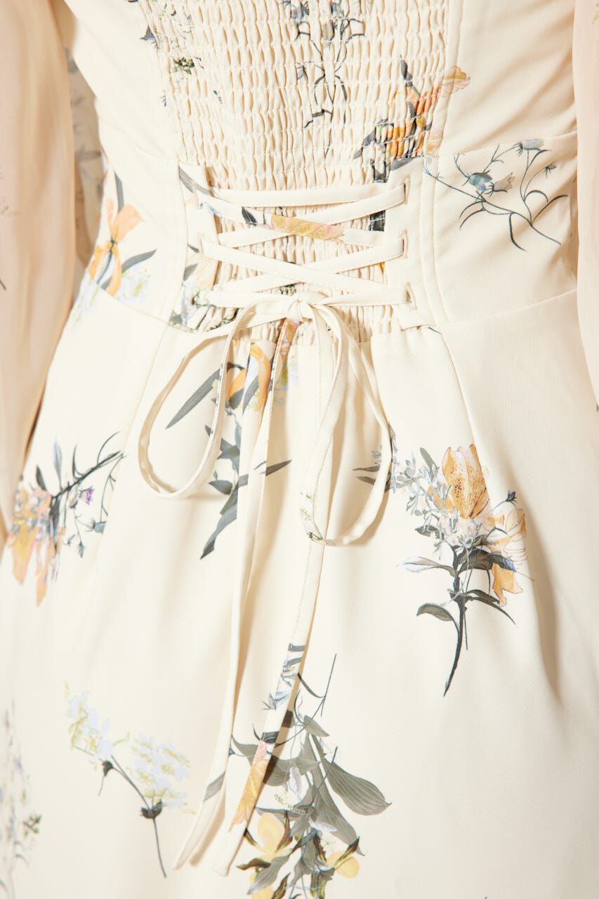 rienda「ビスチェパターンアシンンメトリーマーメイドワンピース」|ワンピース|