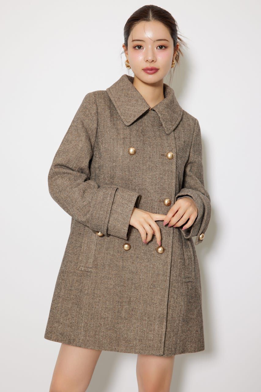 rienda「Aラインステンカラーコート」|その他|