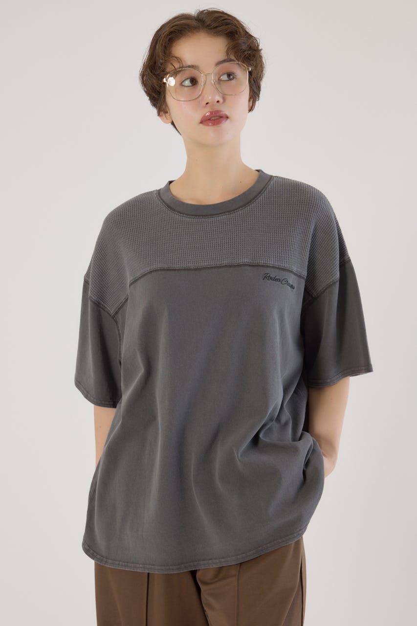 RODEO CROWNS「ワッフルコンビカットトップス」|Tシャツ・カットソー|