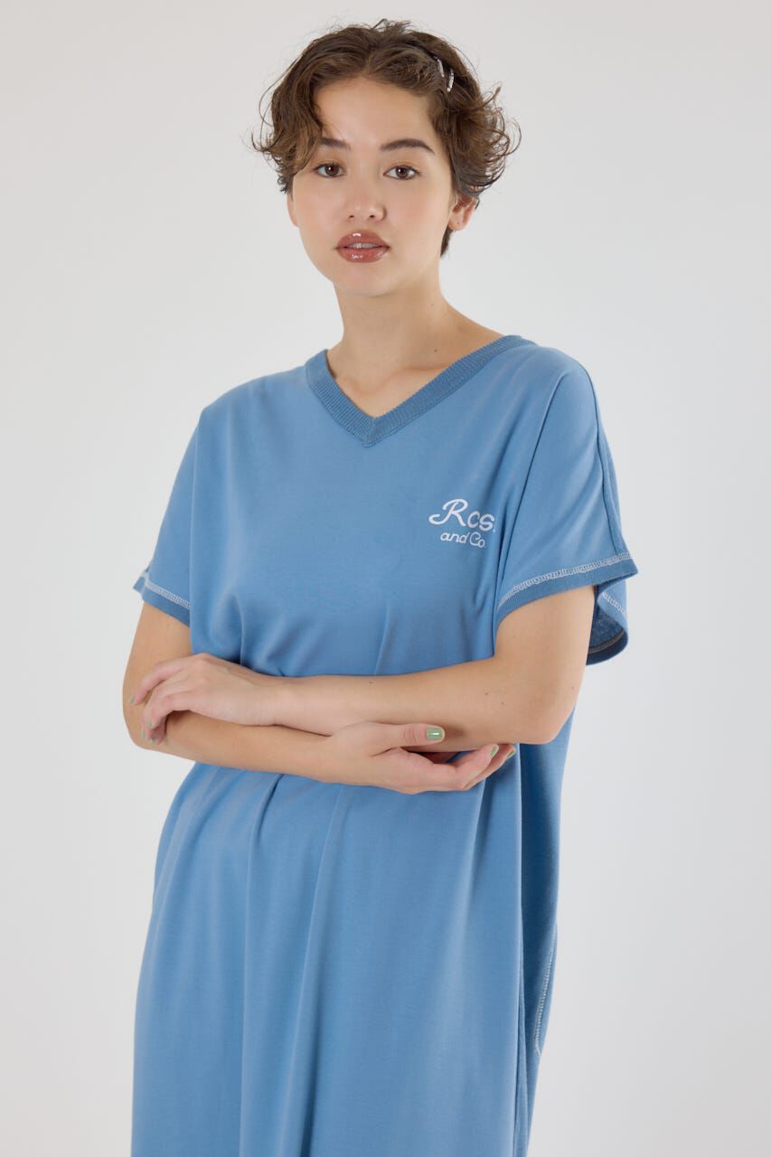 RODEO CROWNS「配色ステッチニットコンビワンピース」|ワンピース|