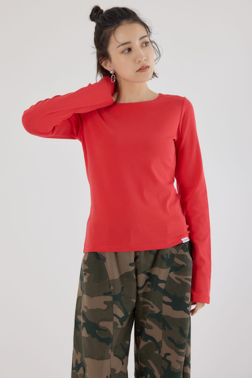 RODEO CROWNS「フライスロングスリーブTシャツ」|Tシャツ・カットソー|RED