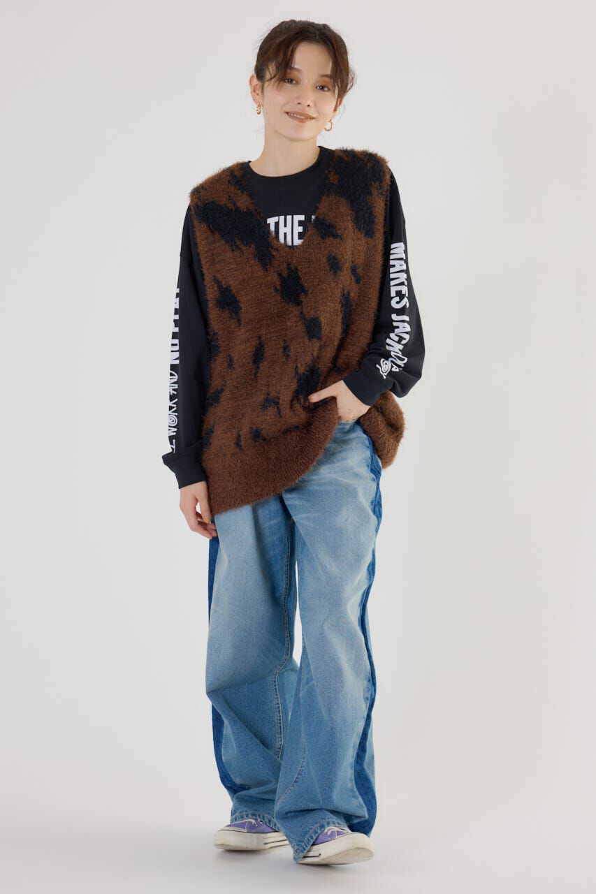 RODEO CROWNS「シャギーニットベスト」|ニット・セーター|