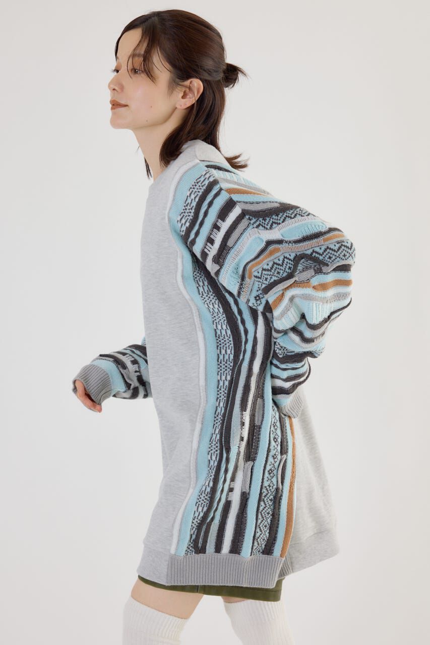 RODEO CROWNS「3D マルチカラーニットドッキングチュニック」|ニット・セーター|