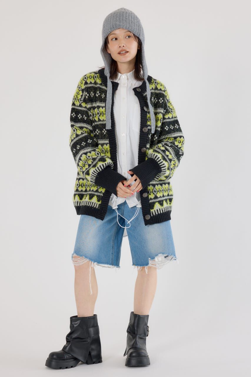 RODEO CROWNS「NEON NORDICニットカーディガン」|カーディガン|