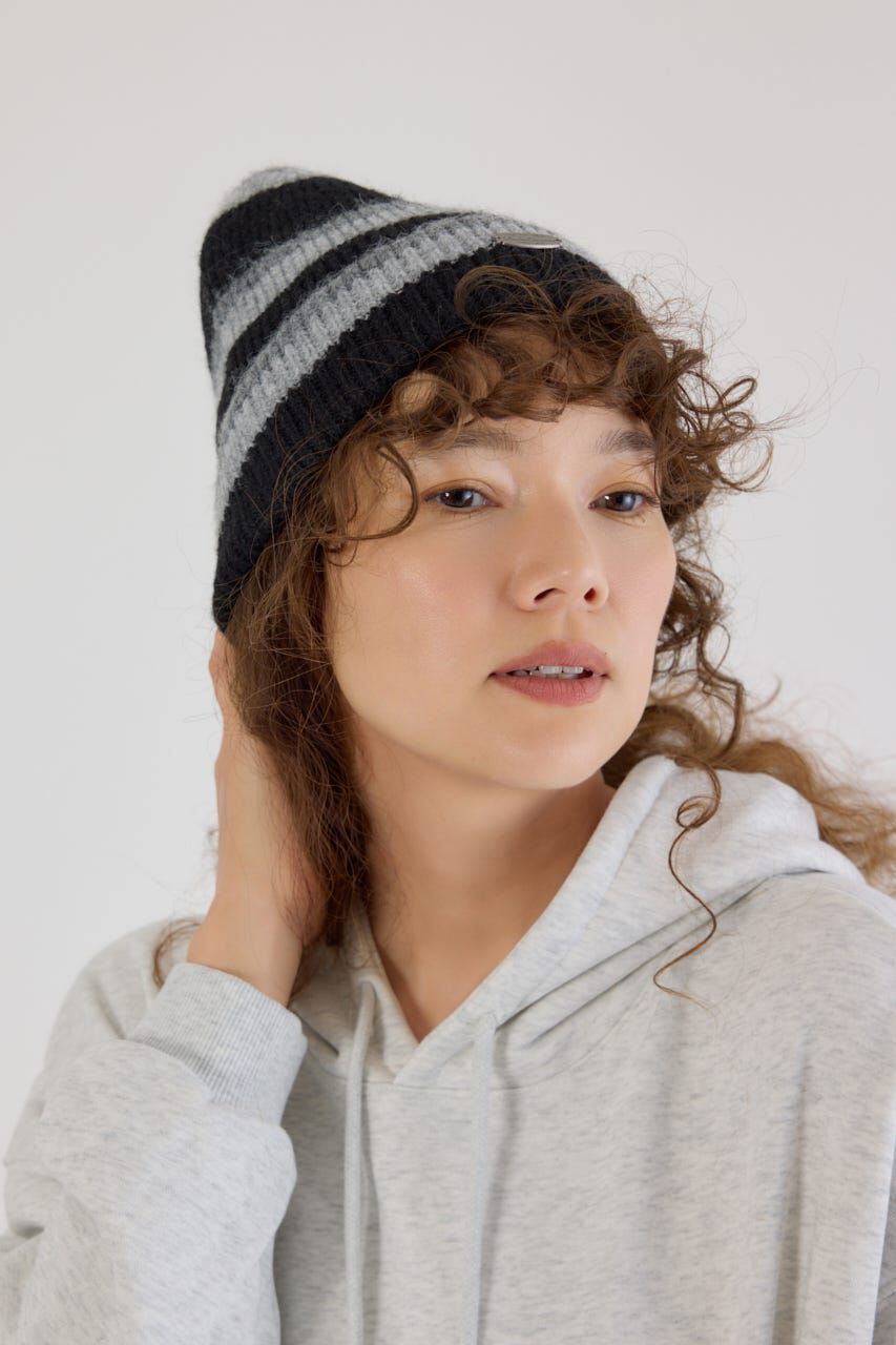 RODEO CROWNS「ボーダーモヘアニットビーニー」|その他|