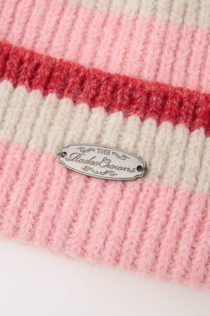 RODEO CROWNS「ボーダーモヘアニットビーニー」|その他|