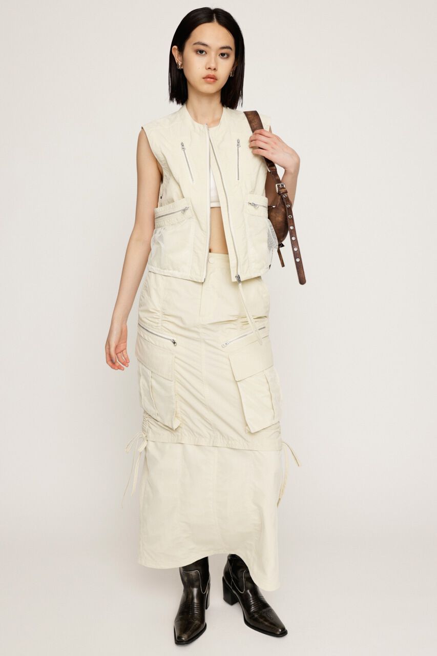 SLY「MESH DOCKING MILITALY スカート」|スカート|