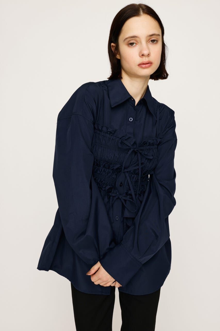 SLY「BUSTIER LAYRED シャツ」|シャツ・ブラウス|