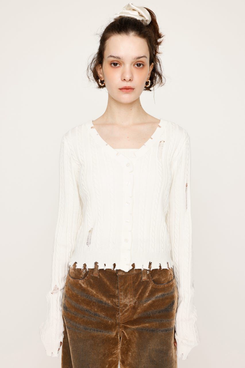 SLY「V／N CRASH 2P トップス」|ニット・セーター|