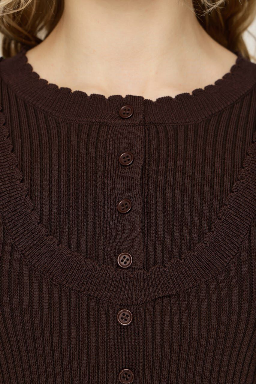 SLY「FRONT BUTTON FRILL ショートワンピース」|ワンピース|