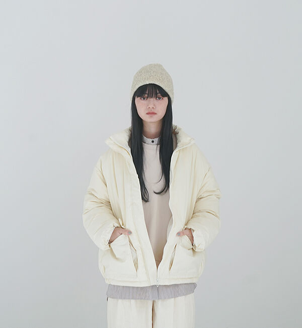 休日と詩「休日のダウンコート」|ダウン|アイボリー