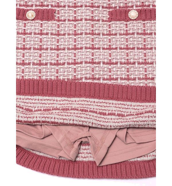 RESEXXY「バイカラーニットミニスカート【セットアップ着用可能】」|スカート|