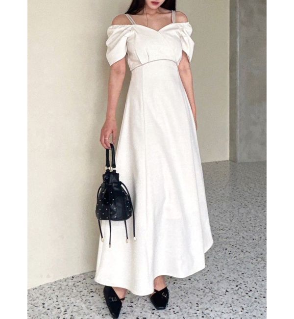 RESEXXY「ダブルストラップフレアワンピース」|ワンピース|