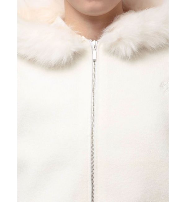 dazzlin「【WEB限定】フェイクファーニットフーディ」|パーカー|