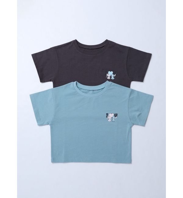 MURUA「【スティッチコラボ】グラデーショントロピカルTシャツ」|Tシャツ・カットソー|