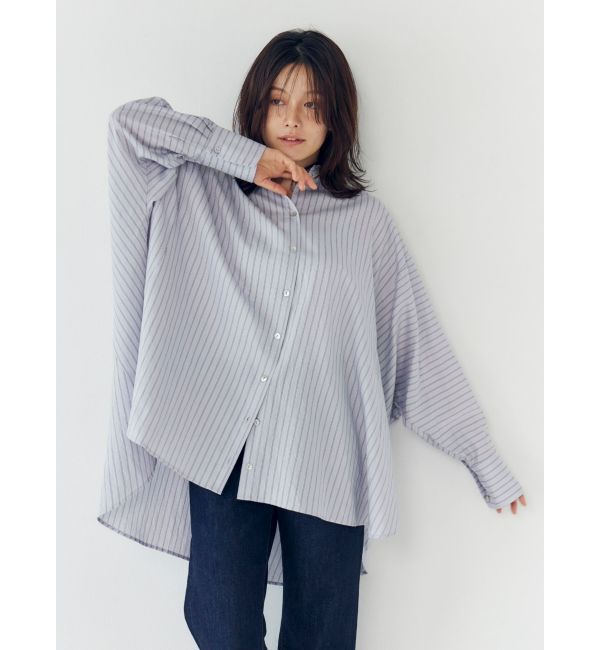 Ungrid「スリーブデザインルーズシャツ」|シャツ・ブラウス|パープル